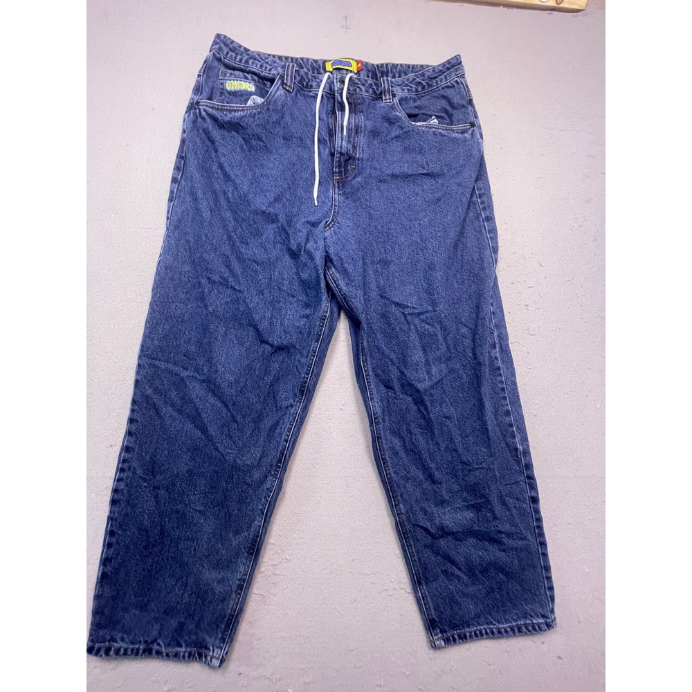 Empyre Loose Fit Denim Jeans 100% Cotton Blue W36 Mens